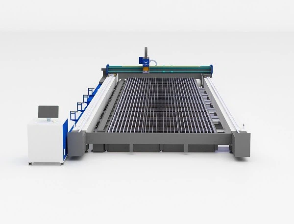 Ground-rail Model Large Format Fiber Laser Cutting Machine For Metal Sheet
