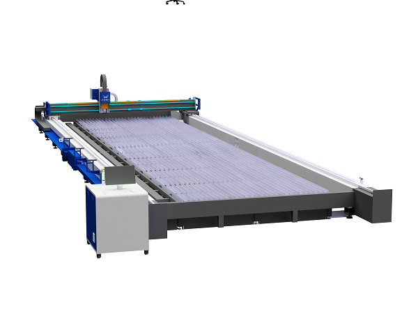 Ground-rail Model Large Format Fiber Laser Cutting Machine For Metal Sheet