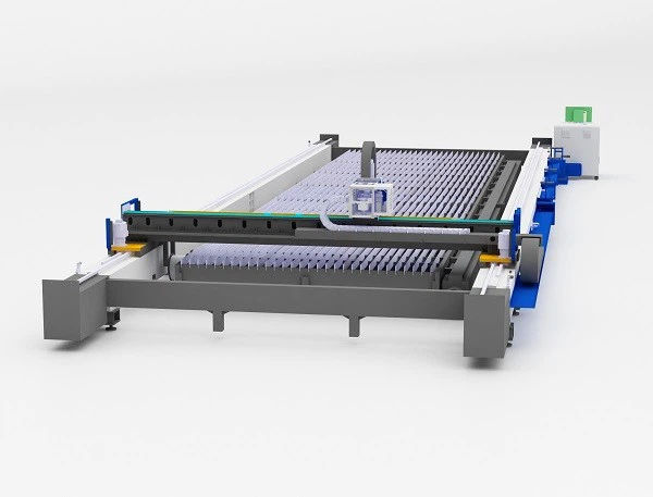 Ground-rail Model Large Format Fiber Laser Cutting Machine For Metal Sheet