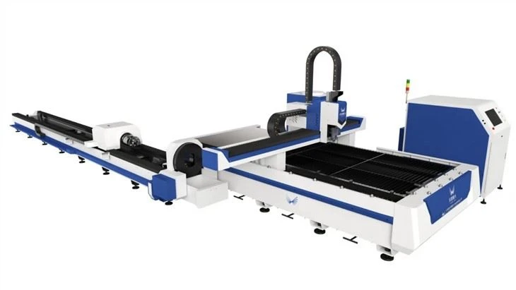 Low Cost Steel Tube And Plate CNC Fiber Laser Cutting Machine