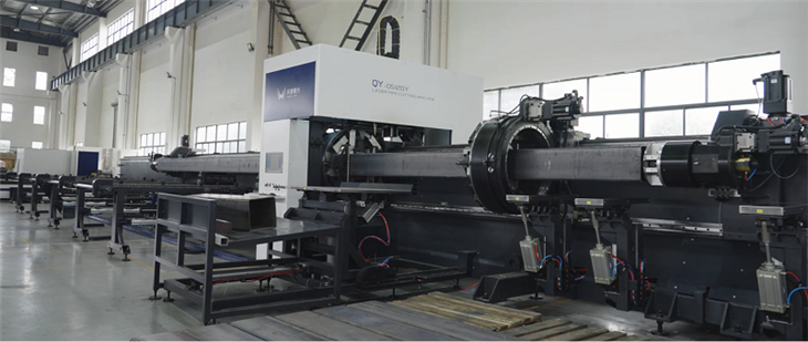12m Heavy Tube Laser Cutting Machine With 520mm 4 Chucks