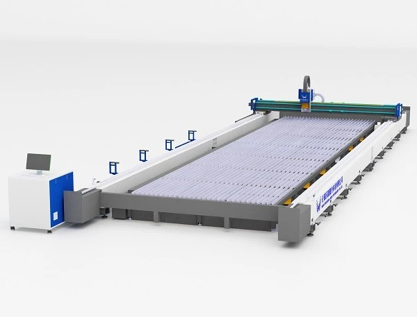Line Rail Large Format Metal Sheet Fiber Laser Cutting Machine